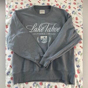 Light blue Abercrombie & Fitch crewneck sweatshirt
